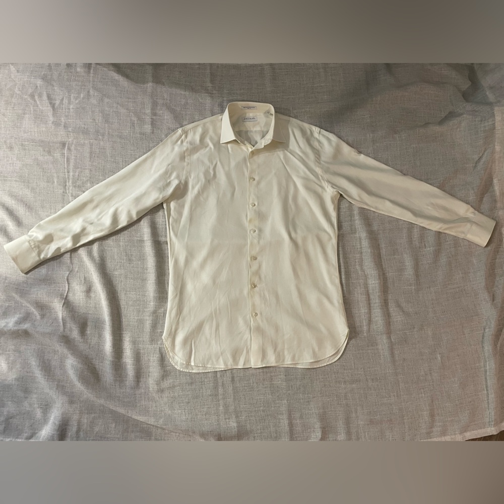 John W. Nordstrom Ivory Egyptian Cotton Shirt